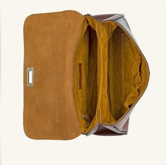 Patricia Nash Leather Yoeky Top Handle Bag ColorBlock Handbag Pocketbook - Picture 4 of 7